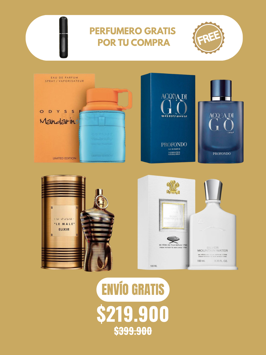 Mandarin GioProfondo JPGElixir Creed silver OBSEQUIO EXCLUSIVO PERFUMERO