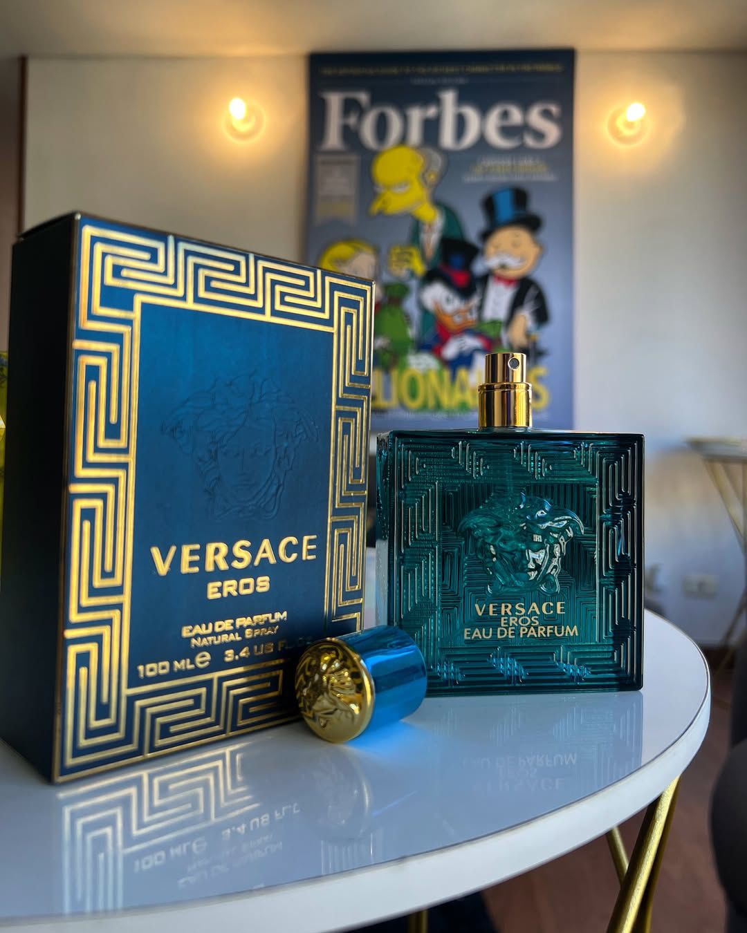 5 PERFUMES + OBSEQUIO (Eros - Born in roma intense - Sauvage - Bleu - Acqua di gio profondo + 3 Perfumeros)