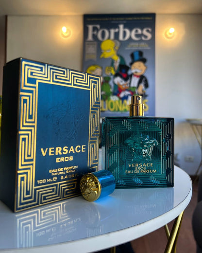 5 PERFUMES + OBSEQUIO (Eros - Aqcua di Gio - Sauvage - Bleu - 212 Men + 2 Perfumeros)