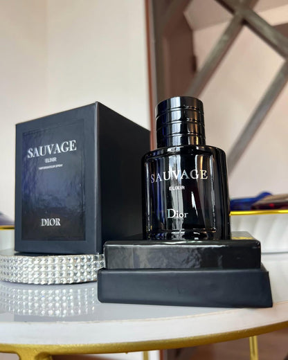 3 PERFUMES + 3 OBSEQUIO (212 Vip Black - Born in roma - Sauvage Elixir + Perfumero)
