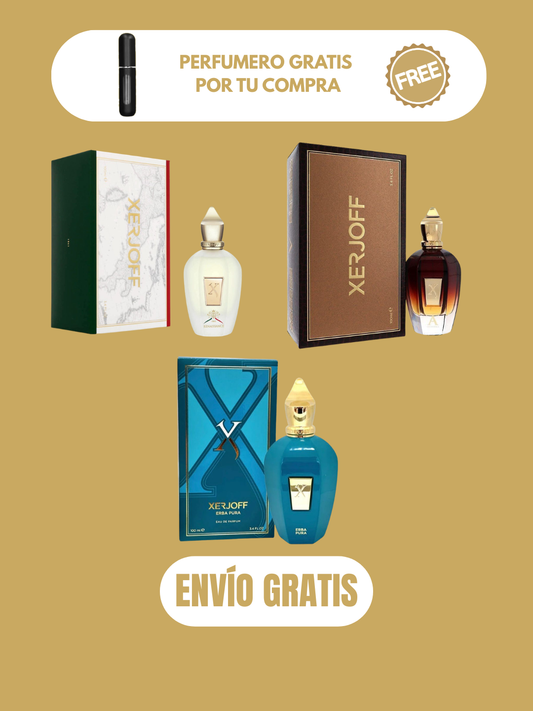 3 PERFUMES + 3 OBSEQUIO (Erba Pura - Renaissance - Alejandria + 3 Perfumero)
