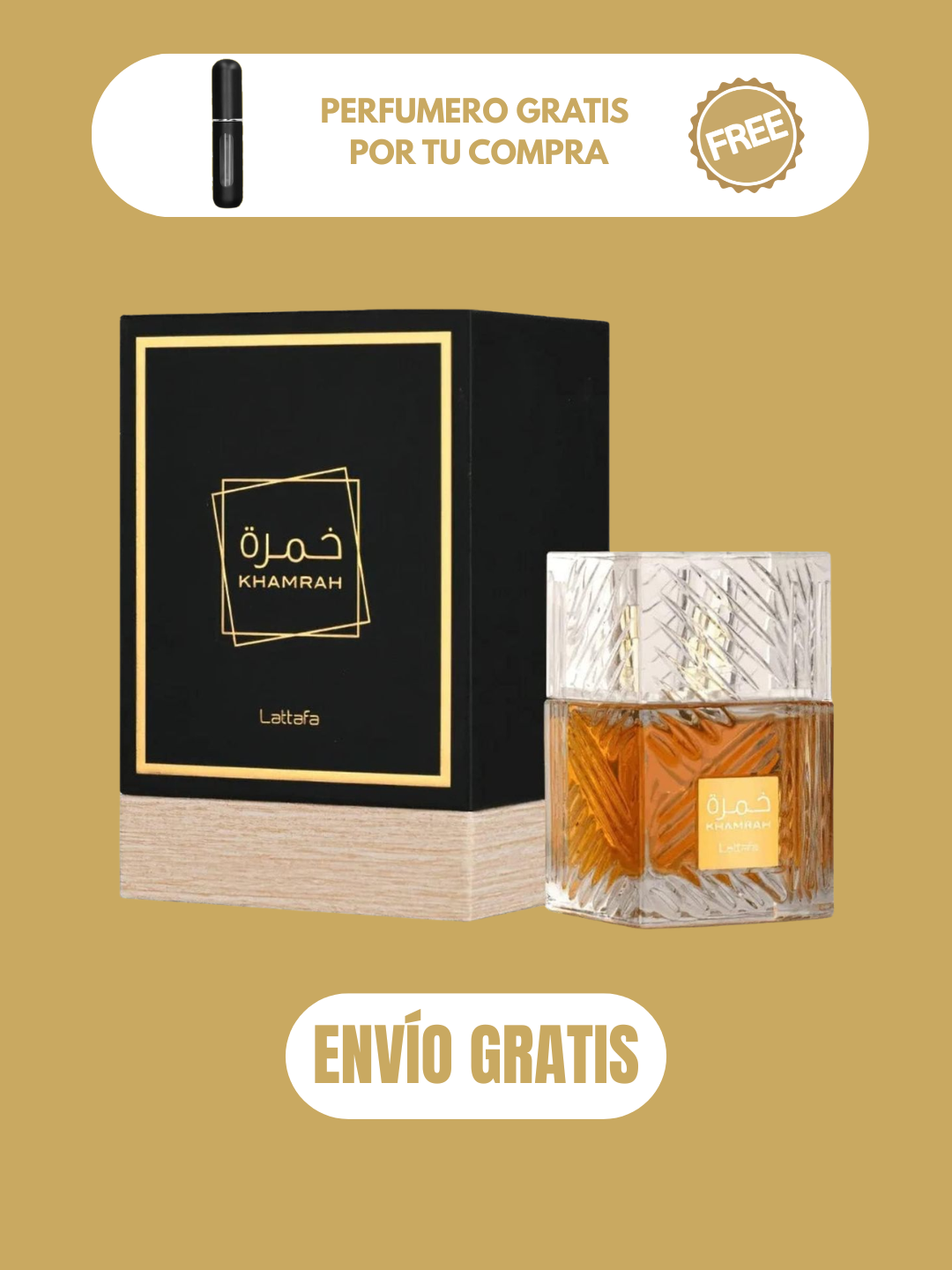 Khamrah Lattafa - 100ml + OBSEQUIO