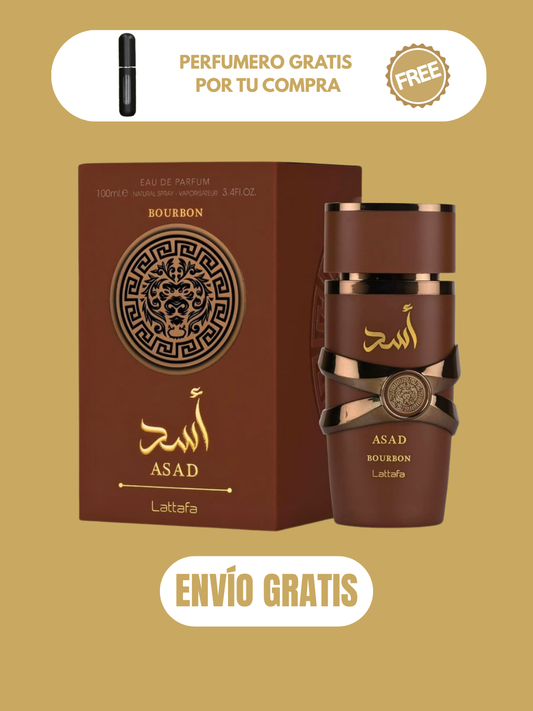 Asad Bourbon Lattafa - 100ml + OBSEQUIO