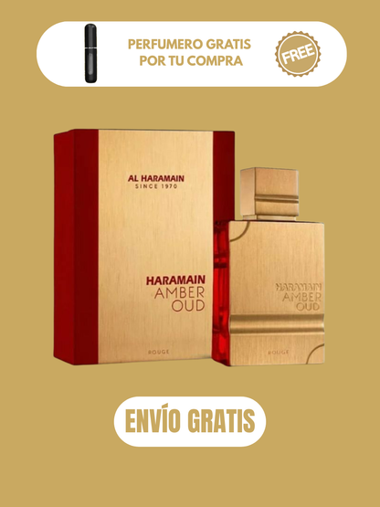 Amber Oud Rouge Al Haramain  - 100ml + OBSEQUIO
