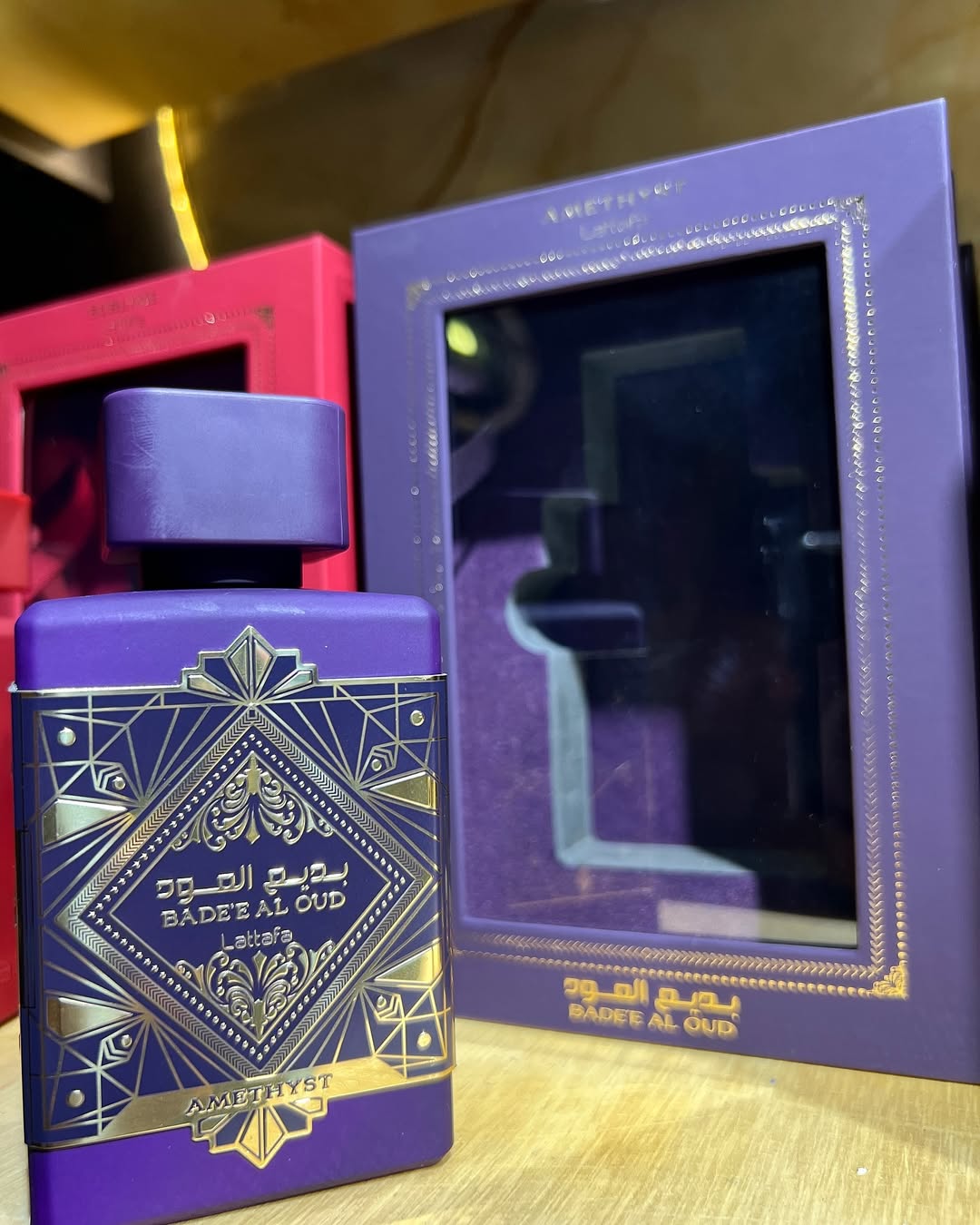 4 PERFUMES + 3 OBSEQUIO (Lattafa Amethyst - Profumo - Bleu - Mandarin Sky + 3 Perfumero)